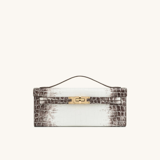 Lorance™ Sac à Main Clémence - Croco Blanc