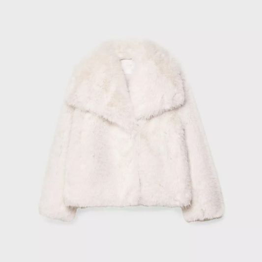 Lorance™ Manteau en fausse fourrure - Blanc