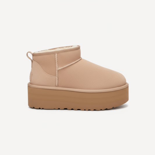 Lorance™ Mini Bottine Plate Sydney - Beige